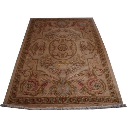 Antique Savonnerie Carpet Antique Chinese Hand-made Wool Antique Decor Mandala Area Runner Museum Wool Knitting Carpets
