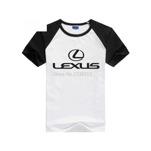 Car logo print short-sleeved Lexus T-shirt men and women summer car 4S shop work clothes T shirt