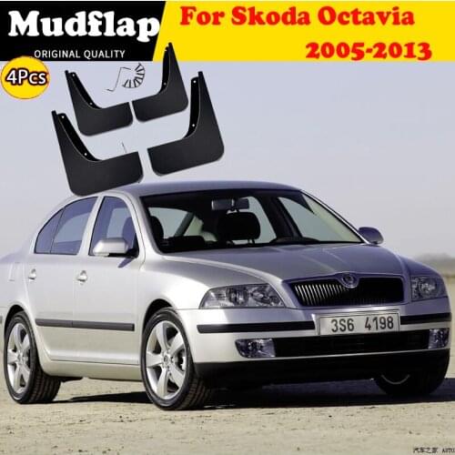 Car Mud Flaps For Skoda Octavia A5 2004-2012 4Dr Mudflaps Splash Guards Mudguards Fender 2011 2010 2009 2008 2007 2006