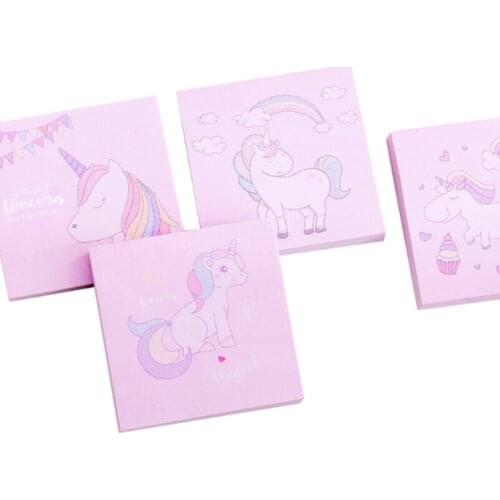 Girl Heart Unicorn Memo Pad Student Creative Message Memo Memo Sticky Note N Times Post