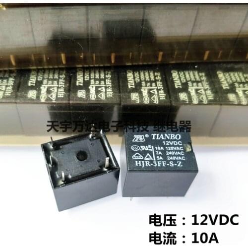HJR-3FF-S-Z 12VDC 10A 5PIN 12V Relay