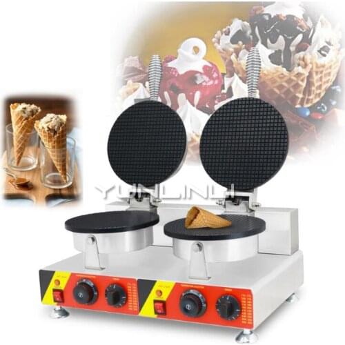 Ice Cream Cone Baker Double-stove Ice-cream Cone Machine Commercial Ice Cream Cone Making Machcine NP-602