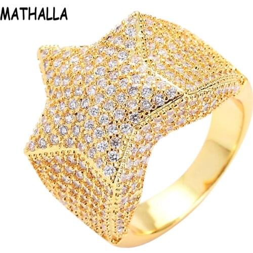 MATHALLA Gold Rings For Men