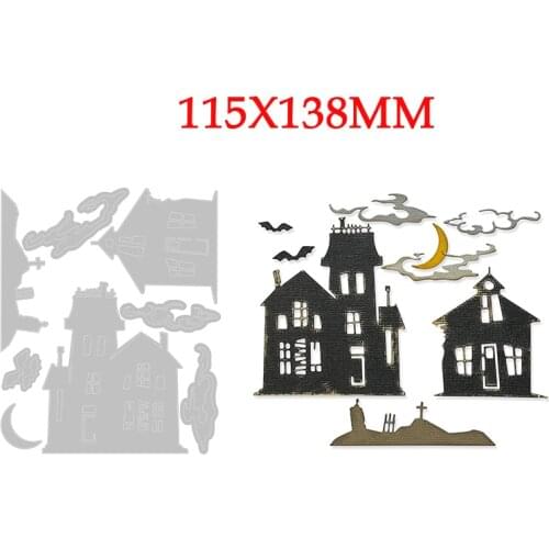 BUILDING Metal Cutting Dies Stencils for DIY Scrapbooking Photo Album Decorative Embossing Paper Card Halloween New Arrived 2021