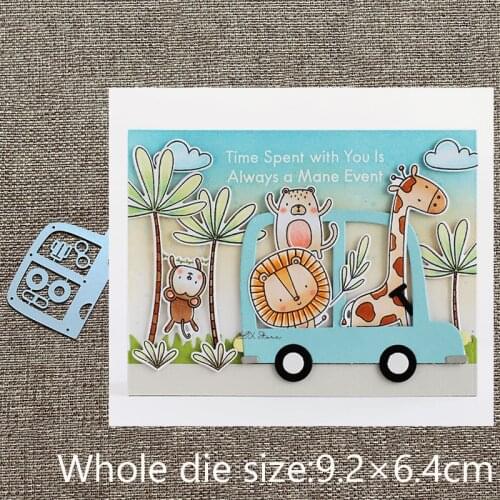 XLDesign Craft Metal Cutting Dies stencil mold bus car decoration scrapbook Album Paper Card Craft Embossing die cuts