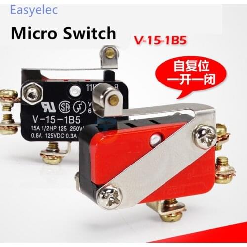Mini Micro Switch Limited Switch Momentary 1NO 1NC V-15-1B5 220V