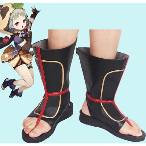 Genshin Impact Sayu Zaoyou Cosplay Shoes Boots Halloween Costume Accessories Props