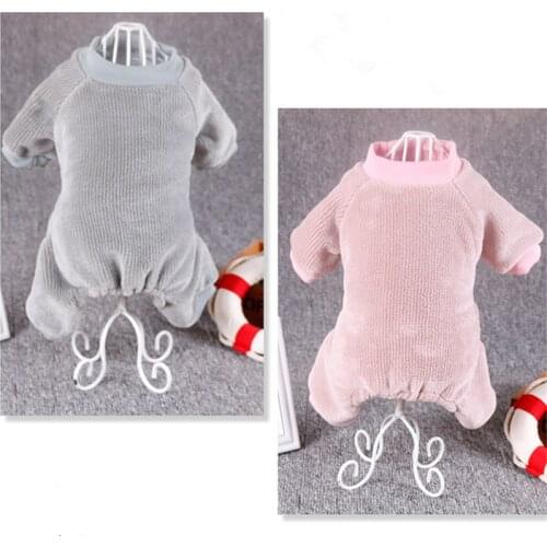 Dog Pajamas Jumpsuit Pet Outfit Sleepwear Puppy Dog Clothes Winter Yorkie Poodle Bichon Pomeranian Schnauzer Dog Clothing Coat