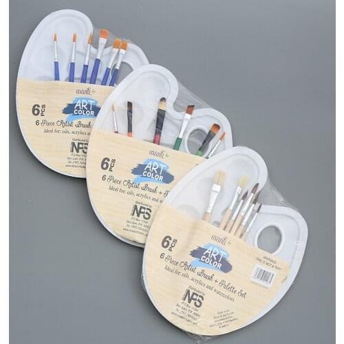 Plastic Palette Art Paint Plastic Drawing Tray Color Palette for Oil Watercolour White Painting Pallet Painting Tool