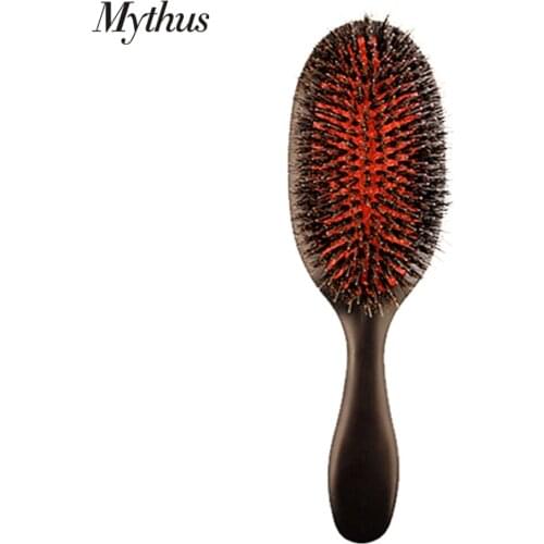 Plastic Oval Hair Brush Professional Hair Curly Brush With Boar Bristle Antistatic Heat Resistant Hairdressing Brushes