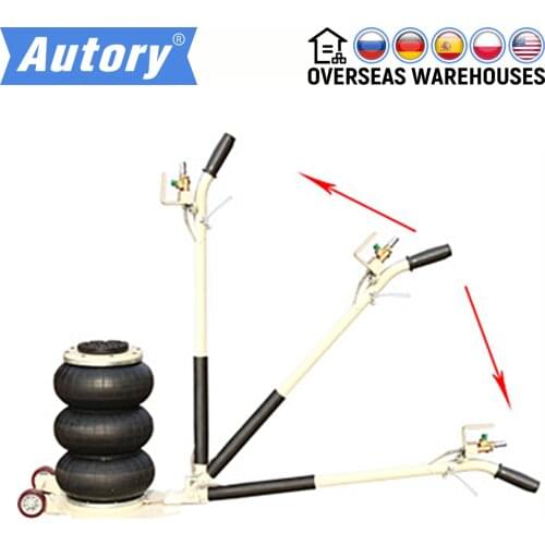 Pneumatic 3T Car Jack Portable Inflatable Lift Triple Stage Bag Air 6600LBS Jack Car Truck Shop Lifting Equipment Tire Change