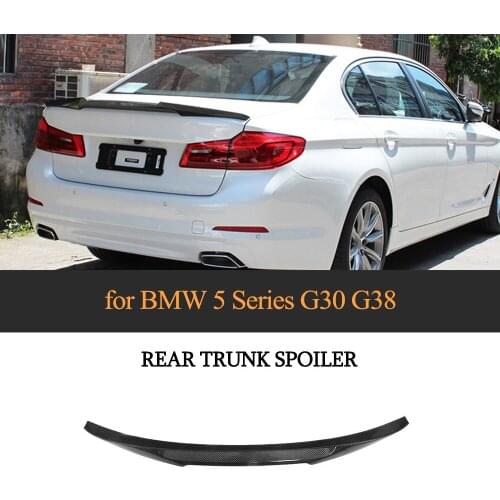 Fits for BMW G30 G38 5 SERIES 530i 540i M5 Carbon Fiber Rear Trunk Boot Lip Spoiler