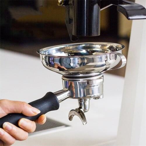 Stainless Steel Powder Receiver Coffee Tamper Dosing Rings Barista Coffee Maker For Ek43 Accessories Espresso Barista Tool