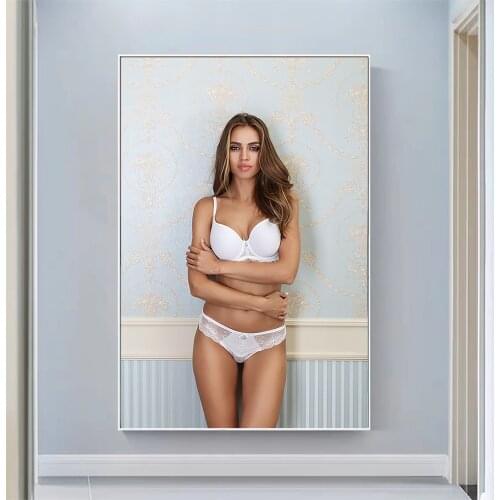 Anna Korotkikh Sexy Model Pretty Girl Swimsuit Pose Wall Silk Cloth HD Poster Art Home Decoration Gift