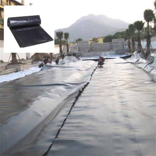 2x2m/3x3m/4x4m HDPE Fish Pond Liner Garden Pond Landscaping Pool Reinforced Thick Heavy Duty Waterproof Membrane Pond Liners
