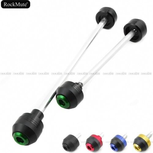 Motorcycle Front Rear Wheel Axle Fork Sliders For Kawasaki ZX-14R ZX14R ZZR 1400 2006-2015 Crash Protector Falling Protection
