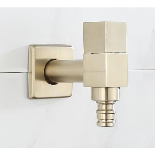 Drawing Gold Washing Machine Faucet Single Cooling Nozzle Bibcocks Mop Pool Faucet single hole holder tap