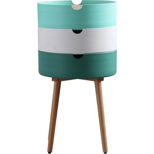 Modern Sofa End Tables Bedroom Furniture Round Three-layer Bedside Table Simple Storage Cabinet Corner Table Creative Endtable