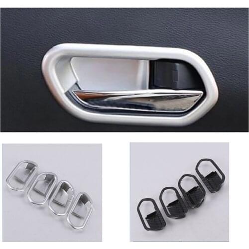 Car styling Matte Front Inner Door Handle Bowl Cup Cover For 2016 2017 2018 Nissan Kicks 4pcs 3D sticker modeling