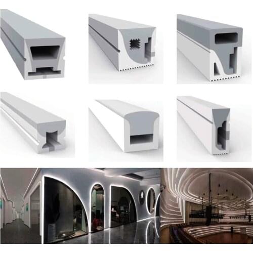 LED Neon SiliconeTube Soft Lamp Light Flexible Sign Tube Silica Gel Waterproof For LED Strip Decoration 1m 2m 3m 4m 5m