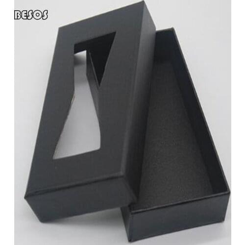 High-grade Simple Black Hollow Bow Tie Shaped Box Cover Christmas Valentines Day Celebration Promotion Bow Tie Gift Box B184D