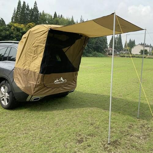 Z30 Dropshipping Outdoor Car Trunk Tent Sunshade Rainproof Tailgate Shade Awning Tent for Car Self-Driving Tour Barbecue Camping