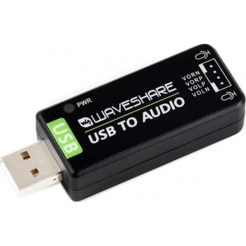USB Sound Card,USB Audio Module,Driver-Free,External Audio Converter,For RPi/Jetson Nano,Multiple Sampling Rates Support