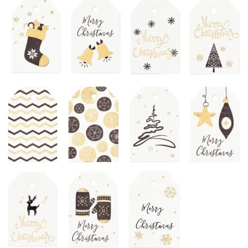 Merry Christmas 100 Pieces Vintage Cards Wishing Festival Elements for Bookworm