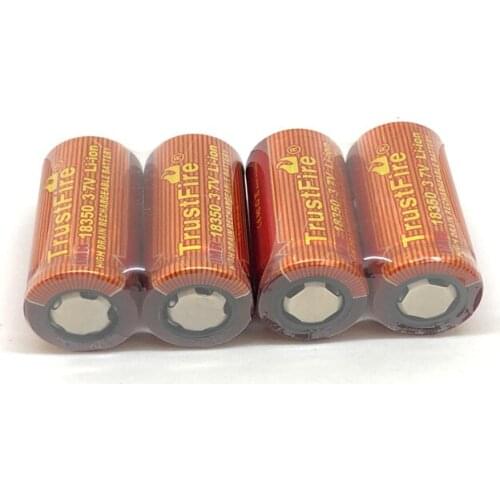 20pcs/lot TrustFire IMR 18350 700mAh 3.7V Rechargeable Lithium Battery High Drain Batteries for Electronic Smoke Flashlights
