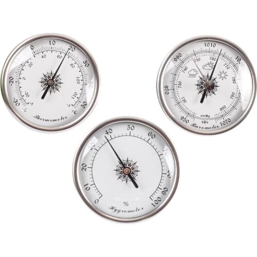 3 in 1 Thermometer Hygrometer Barometer Wall Hanging Air Pressure Gauge Meter Weather Forecast