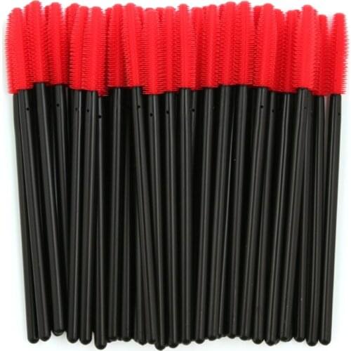 50pcs Disposable Makeup Brushes Silicone Mascara Wands Eyelash Brushes Extention Makeup Tool pincel maquiagem brochas maquillaje