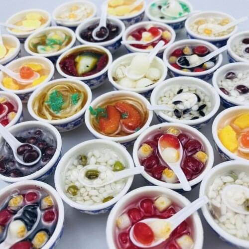 6PCS/Lot 1/6 Scale Miniature Dollhouse Chinses Cuisine Dessert Noodles for Blyth Azone Dolls Pretend food Toys