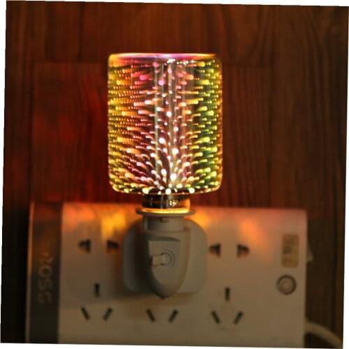 Incense Burner Aromatherapy Nigh Light Home Romantic Lamp Plug-In Creative Warm Wax Melting Device 3D European Wax Melting Lamp