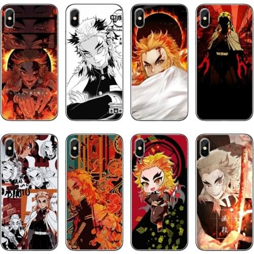 Phone Case Kyojuro Rengoku Kimetsu no Yaiba anime For Huawei P30 P20 Pro P10 P9 P8 Lite Y5 Y6 Y7 Y9 P Smart Plus 2018 2019