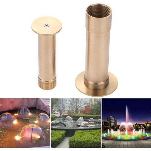 DRELD 1/2" 1" Brass Mushroom Fountain Nozzles Copper Hemisphere Fountain Sprinklers Head For Water Pool DN15 DN25