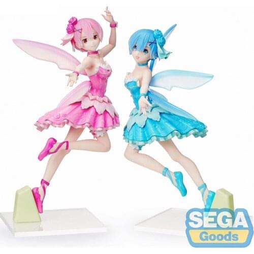2021 new arrival Japanese original anime figure Re:Life in a different world from zero Rem/Ram Fairy ver action figure