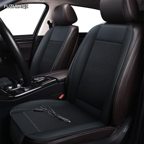 FUZHKAQI 12V Seat ventilation 1pc car seat cover for Toyota all model LAND CRUISER Venza Corolla CHR Camry PRADO RAV4 YARiS