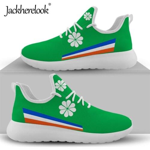Jackherelook Marshall Island Kwajalein Flag Print Mesh Sneaker for Woman Shoes Breathable Knitted Flat Footwear Zapatillas Mujer