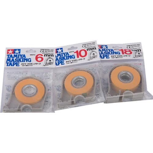 Tamiya Masking Tape 6mm - 10mm - 18mm With Dispensers 3 Rolls 87030-87031-87032