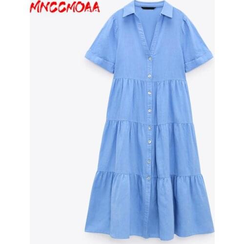 MNCCMOAA Blue Summer Dresses
