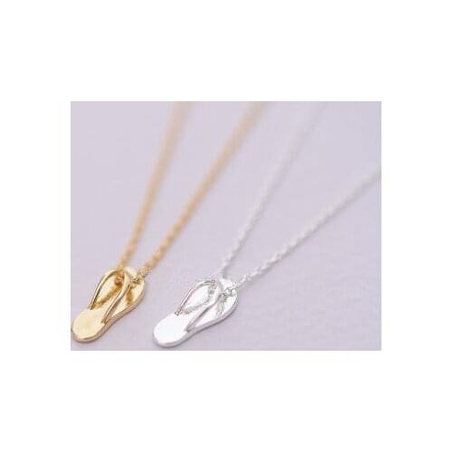 Fashion slippers pendant necklace, personality splint slipper pendant necklaces
