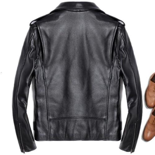 Spring Winter Mens Jackets Brand Real Sheepskin Jaqueta De Couro Black Male Genuine Leather Jacket For Men Top