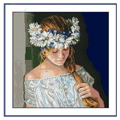 DIM35322Home Fun Cross Stitch Kit Package Greeting Needlework Counted Kits New Style Joy Sunday Kits Embroidery