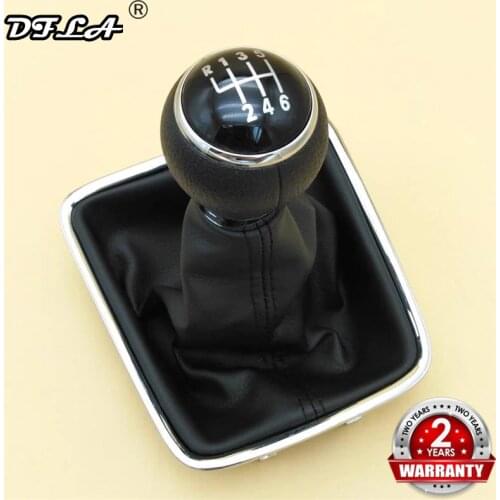 For VW Sharan 2011 2012 2013 2014 2015 2016 Car-Styling New 6 Speed Car Gear Stick Shift Knob With Leather Boot