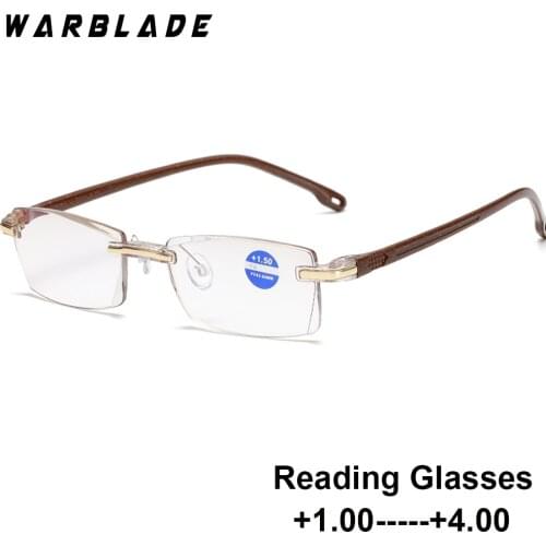 Rimless Vision Glasses Women And Men Magnifier Magnifying Eyewear Reading Glasses Portable Presbyopic Glasses Parent Gift