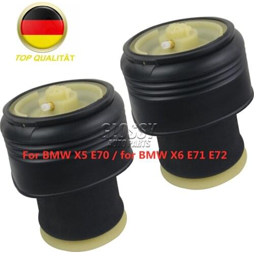 AP03 New 2pcs Rear Air Suspension Air Spring Bag For BMW X5 E70 / for BMW X6 E71 E72 37126790081, 37126790078