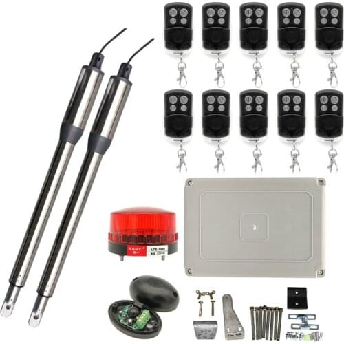 300KG Electric Swing Gate Opener Arms Drive with Multi Remote Control Optional Home Garage Swing Door Operator Motor Actuator