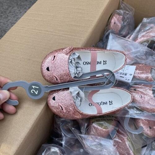 Size 18-23.5 Kids Childrens Fashion Shoes for Girls Kids Doll Children Dress with Sequins Flats Princess Wedding Party Shoes q2