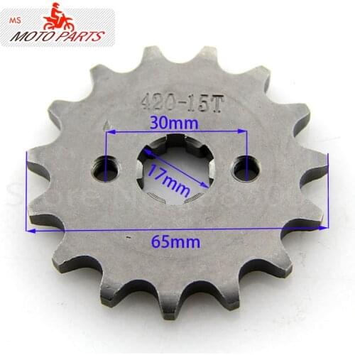 Front Chain Sprocket Gear 420 15 Tooth 17mm For 50cc-160cc Lifan YX Chinese ATV Quad Pit Dirt Monkey Bike Motorcycle