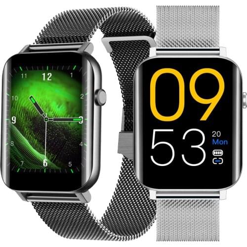 2021 Life2 Black Smart Watch Men Fitness Tracker Heart Rate Clock IP68 Waterproof BT Sports Women Smartwatch for IOS Android